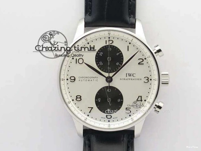 MIROTIME 0118 Portuguese Real PR Real Annual Calendar IW5035 YLF 1:1 Best Edition White Dial On Leather Strap A Refined 7243